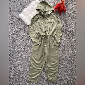 Cop Copine Olive Hooded Jumpsuit